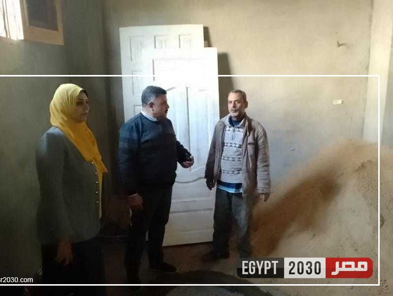 ضمن مشروع «سترة».. إعادة بناء وتأهيل ورفع كفاءة 34 منزلاً بالمنيا