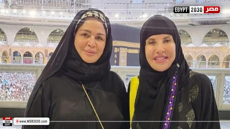 إلهام شاهين برفقة هالة سرحان 