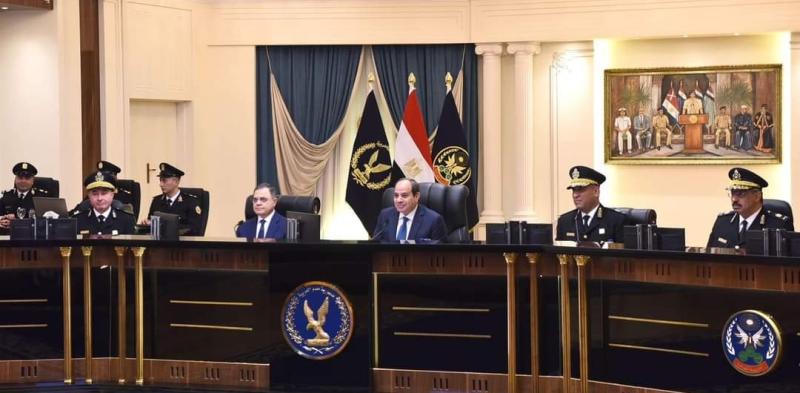 الرئيس السيسي خلال زيارته لأكاديمية الشرطة 