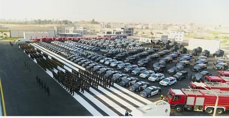 جانب من الاستعدادات الأمنية 