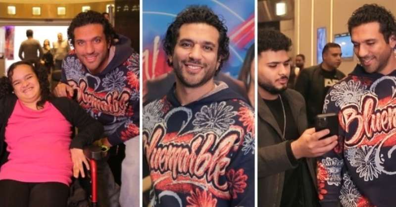 حسن الرداد مع الجمهور من عرض فيلم بلوموندو