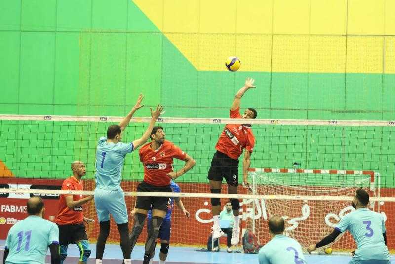 «رجال طائرة الأهلي» يفوز على بتروجيت في بطولة الدوري