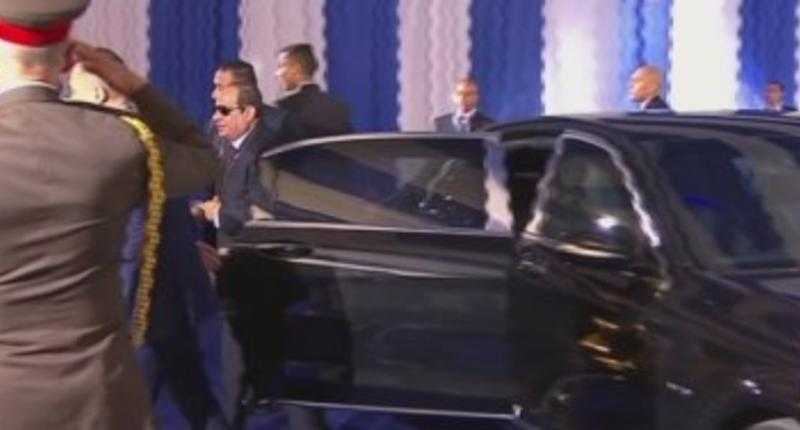 الرئيس السيسي يصل لجنته الانتخابية للإدلاء بصوته