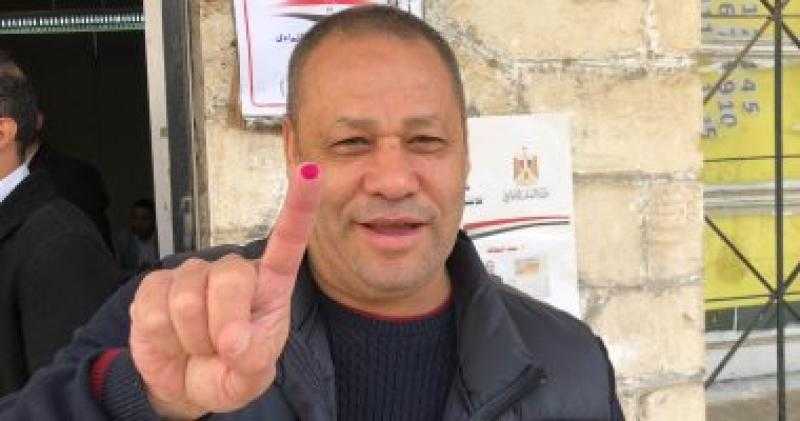ضياء السيد يدلي بصوته في الانتخابات الرئاسية 2024