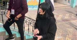 حورية فرغلي تصوت في انتخابات الرئاسة 2024