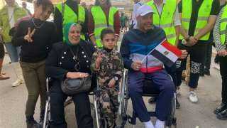 إقبال ذوي الهمم على المقرات الانتخابية للمشاركة في التصويت بأحياء وسط القاهرة