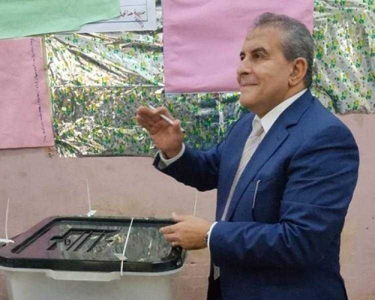 طاهر أبو زيد يدلي بصوته في الانتخابات الرئاسية 2024