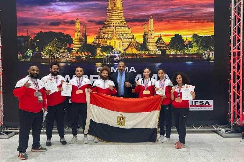 مصر تحصد 11 ميدالية في بطولة العالم للفنون القتالية المختلطة بتايلاند