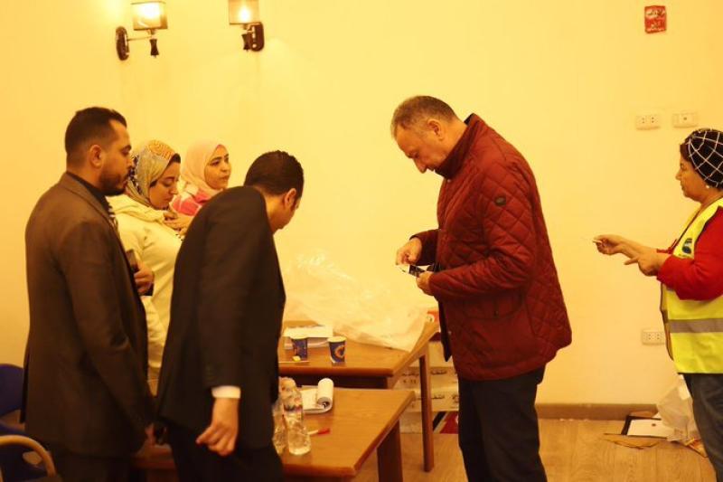 محمود الخطيب يدلي بصوته في الانتخابات الرئاسية 