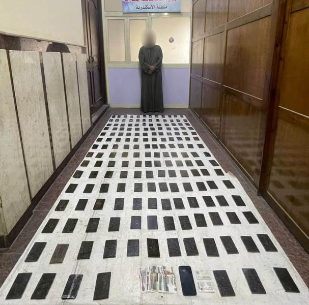 ضبط عاطل بـ 175 طربة لمخدر الحشيش بالإسكندرية
