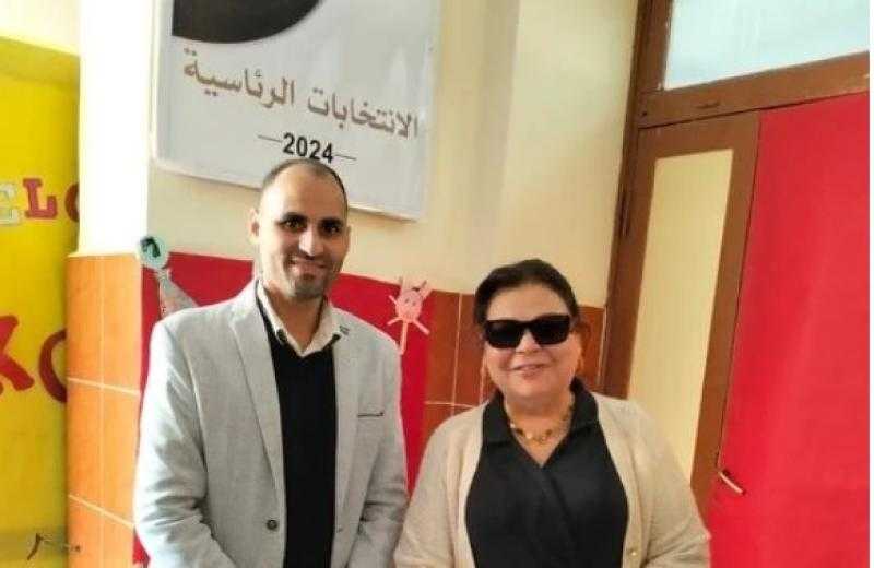ماجدة زكي تدلي بصوتها في الانتخابات الرئاسية 2024