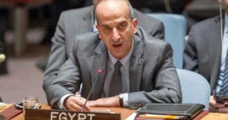 مندوب مصر بالأمم المتحدة يحذر من تداعيات الوضع في غزة على الأمن الدولي