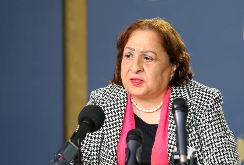 وزيرة الصحة الفلسطينية