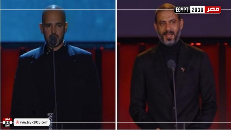 محمد فراج وأبو من مهرجان الجونة السينمائي
