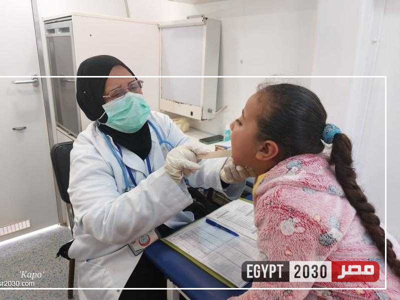 الكشف على 1251 مواطنا بعزبة 8 بدمياط بقافلة طبية مجانية