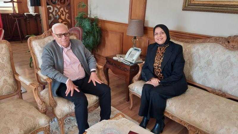 محافظ بورسعيد يستقبل رئيس مجلس إدارة جمعية الريحان للمؤاخاة