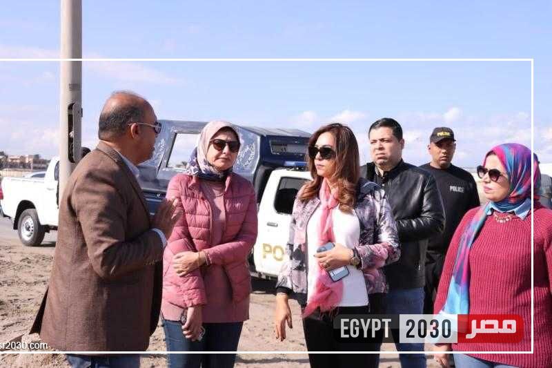 صيانة طريق 17 إسكان بالقطاع الواصل من مزلقان ميناء دمياط حتى طريق شربين