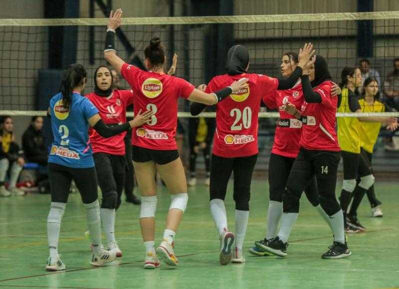 «سيدات طائرة الأهلي» يفوز على وادي دجلة في الدوري