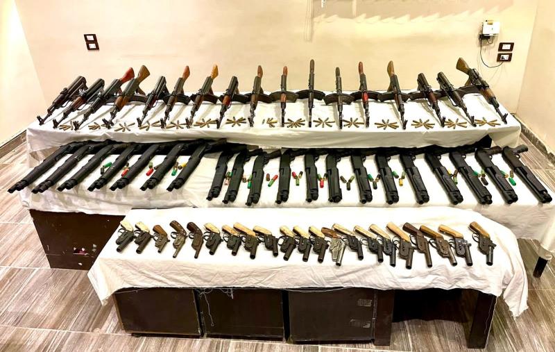 ضبط 47 قضية سلاح ومخدرات وتنفيذ 1479 حكم قضائي في أسيوط ودمياط وأسوان