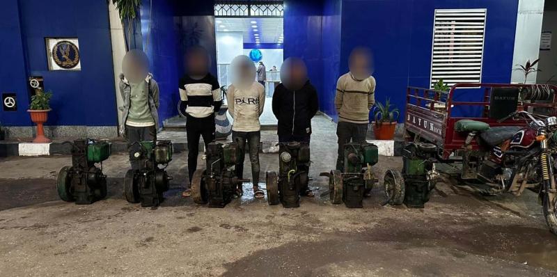 القبض على تشكيل عصابي لسرقة ماكينات الري من الأراضي الزراعية بالغربية
