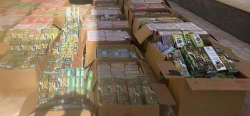 ضبط سيارة محملة بمليون قطعة ألعاب نارية بالفيوم