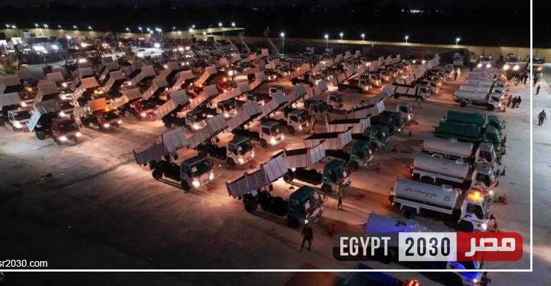 محافظ الغربية يرافق اللجنة المشتركة للتفتيش على المعدات الهندسية والفنية