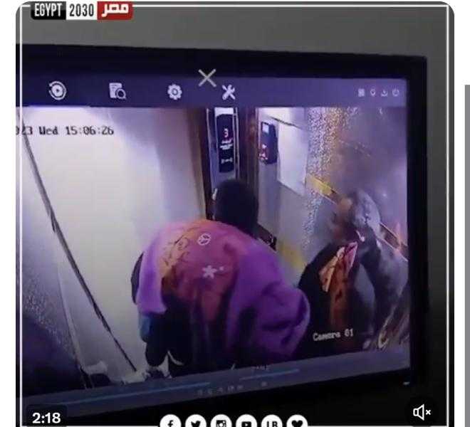 شاهد.. تداول فيديو لرواد مواقع التواصل الإجتماعي حول تخدير طفلين بمصعد بمدينة نصر