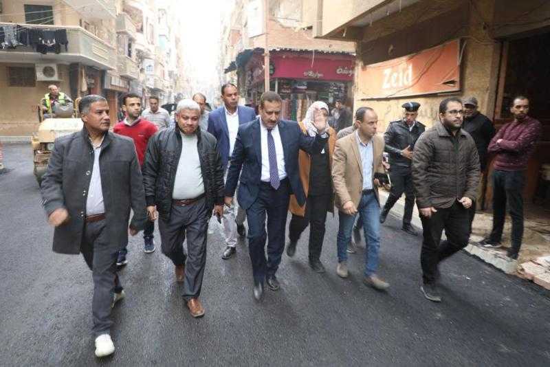 محافظ المنوفية يتفقد أعمال تطوير ممشى مليج الجديد وأعمال الرصف بشبين الكوم
