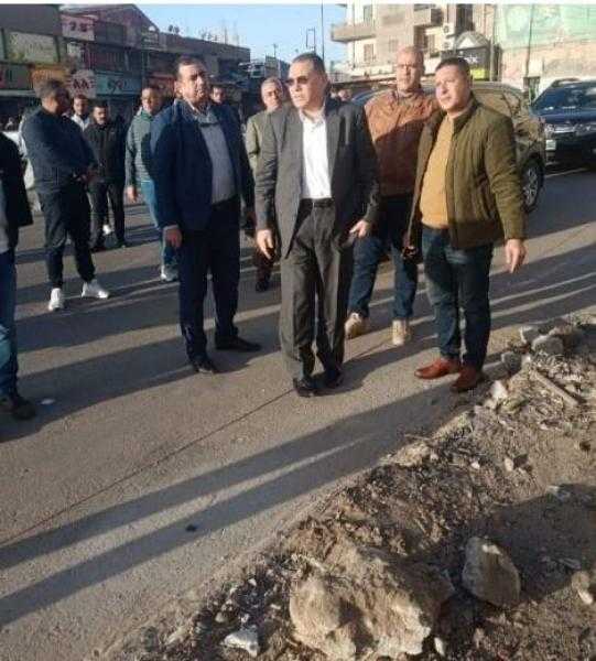 محافظ الشرقية يتفقد أعمال التطوير الجارية بميدان عرابي بالزقازيق