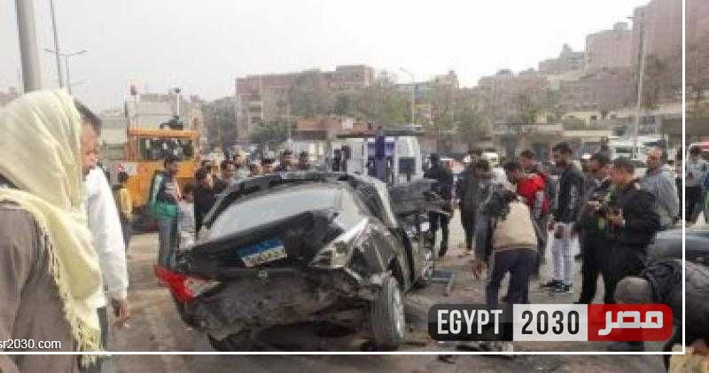 إصابة 4 في حادث انقلاب سيارة بالفيوم