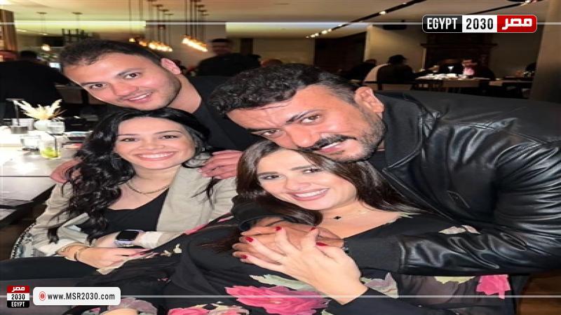 احتفال العوضي بعيد ميلاده مع زوجته ياسمين عبدالعزيز