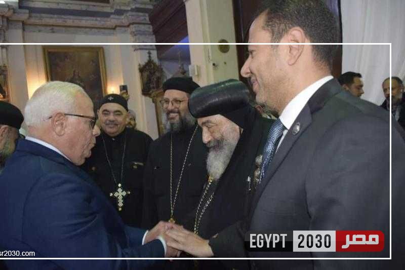 محافظ بورسعيد يقدم التهنئة للأخوة الأقباط بمناسبة عيد الميلاد المجيد