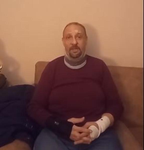 إصابة البرلماني إيهاب العمدة في حادث تصادم بالقاهرة (صور)