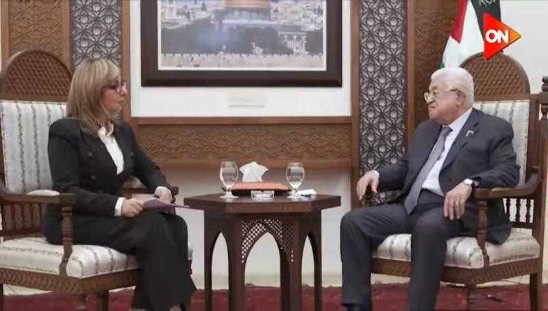 الليلة.. الرئيس الفلسطيني يجري أول حوار منذ العدوان على غزة