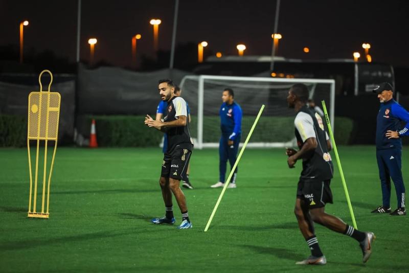 مران الأهلي مفتوحًا أمام وسائل الإعلام لمدة 15 دقيقة قبل السوبر