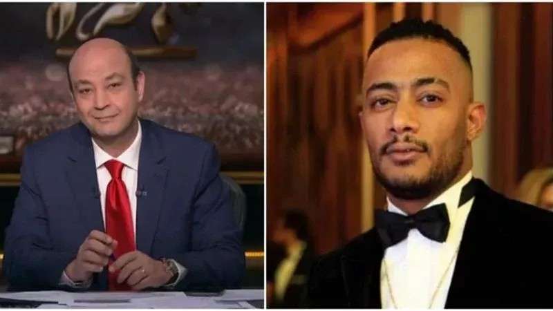 عمرو أديب ومحمد رمضان