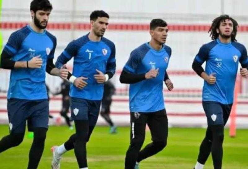 تدريبات بدنية مكثفة للاعبي الزمالك في مران اليوم