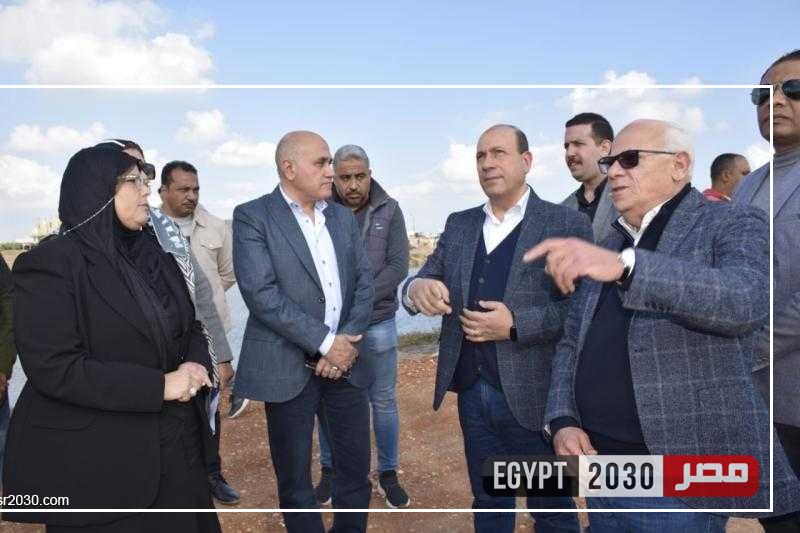 محافظ بورسعيد يتفقد أعمال إنشاء ورصف ورفع كفاءة طريق بوسعيد المنزلة