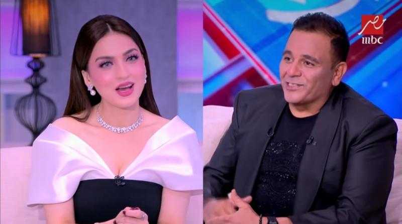 محمد فؤاد لـ ياسمين عز: أنتي نجمة كبيرة ودايما رافعة راسنا