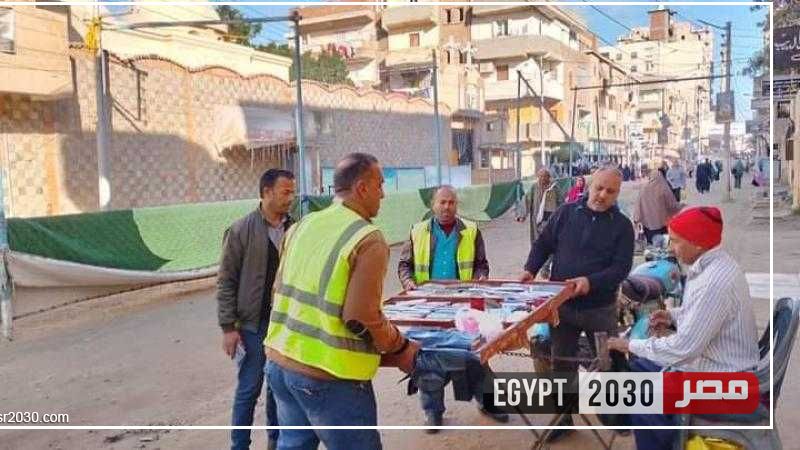 رفع 959 حالة إشغال طريق مخالف بالبحيرة