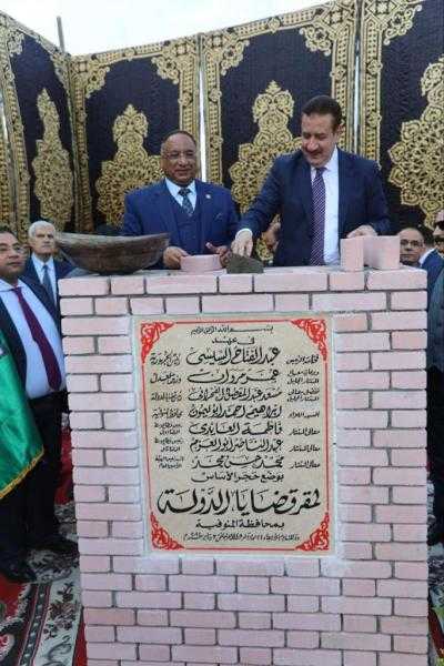 وضع حجر أساس المقر الجديد لهيئة قضايا الدولة بشبين الكوم