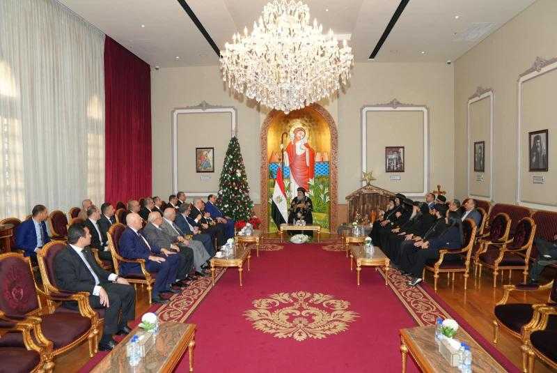 النائب العام ومجلس القضاء الأعلى يهنئان البابا تواضروس بعيد الميلاد