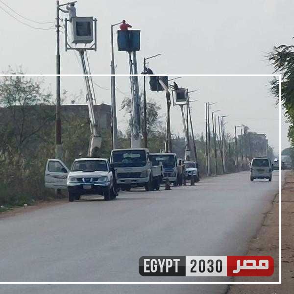 محافظ كفر الشيخ يتابع جهود رفع كفاءة وتطوير منظومة الإنارة العامة بمراكز المحافظة