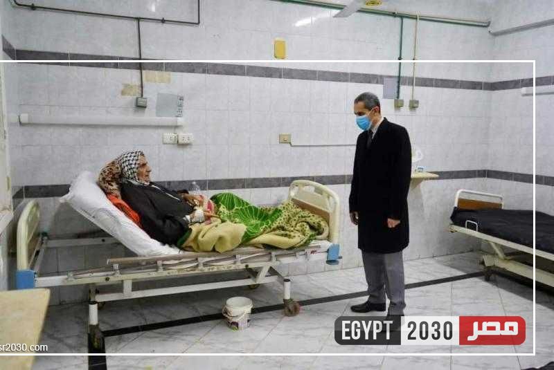 جولة مفاجئة لمحافظ الغربية بالمستشفى المركزي بقطور لمتابعة مستوى الخدمة الطبية