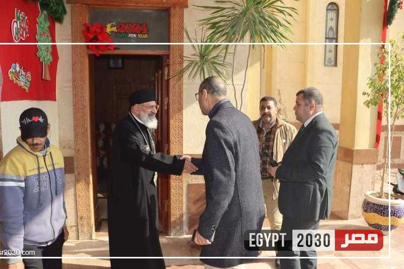 السكرتير العام المساعد لبني سويف يواصل متابعته الميدانية لاستعدادات الكنائس والأديرة لعيد الميلاد المجيد
