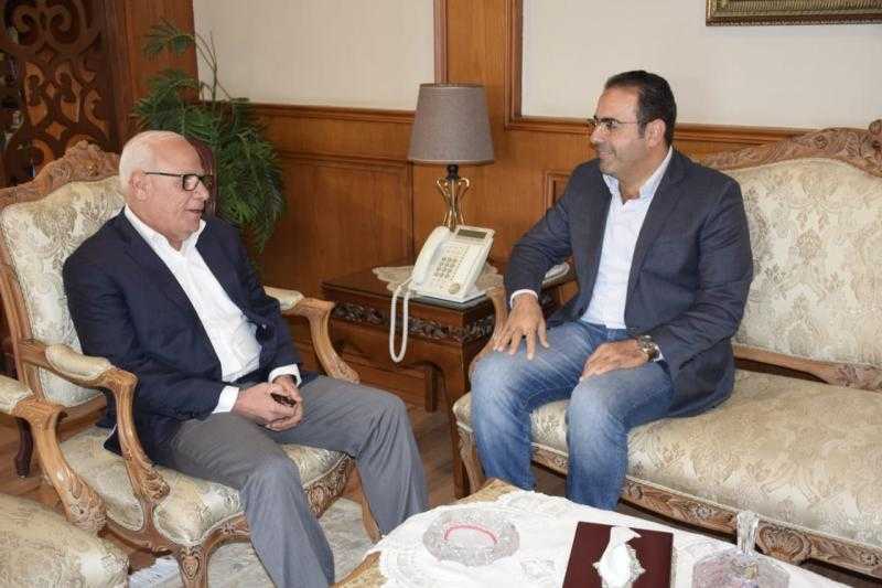 محافظ بورسعيد يستقبل الدكتور محمود حسين عضو مجلس النواب