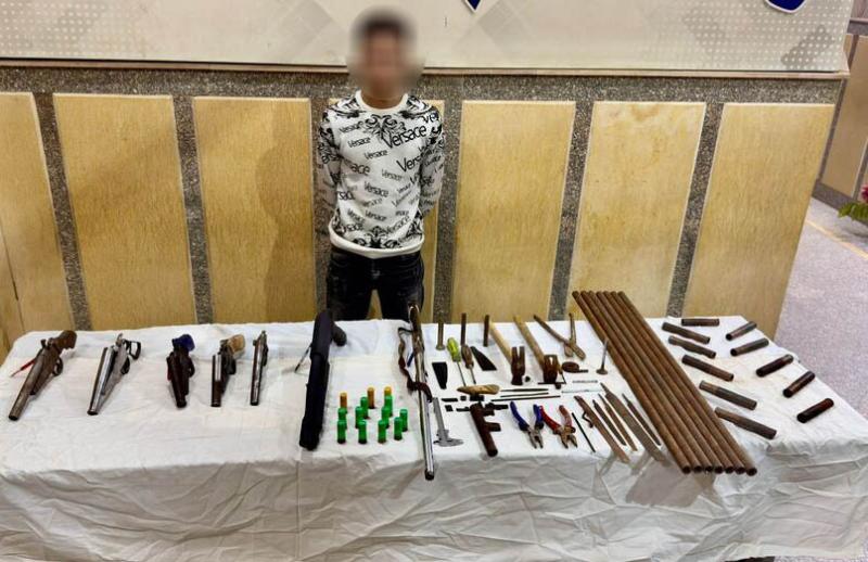 ضبط ورشتين لتصنيع الأسلحة النارية فى الفيوم وأسيوط 