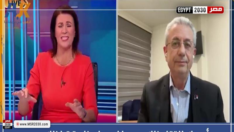 مصطفى البرغوثي والمذيعة البريطانية