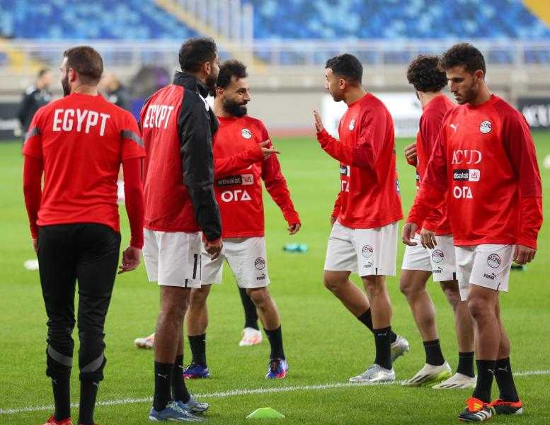 محمد صلاح يظهر في مران منتخب مصر استعدادًا لبطولة أمم إفريقيا بـ كوت ديفوار