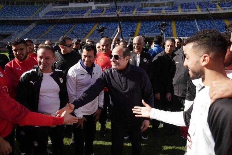 رسالة خاصة من فيتوريا لـ السيسي بعد زيارة مران منتخب مصر